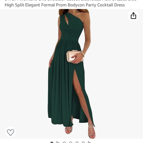 One Shoulder Cut Out Maxi Dress - Picture 2 of 2